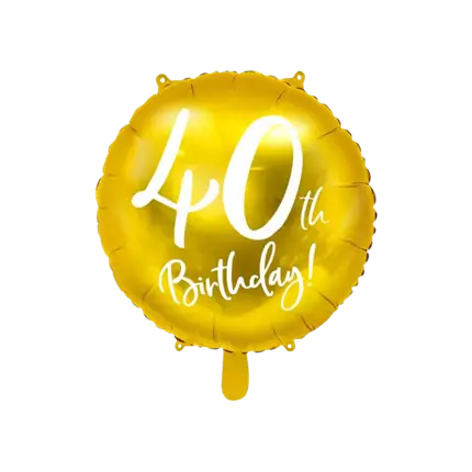 Palla 40th Birthday Oro ø45cm