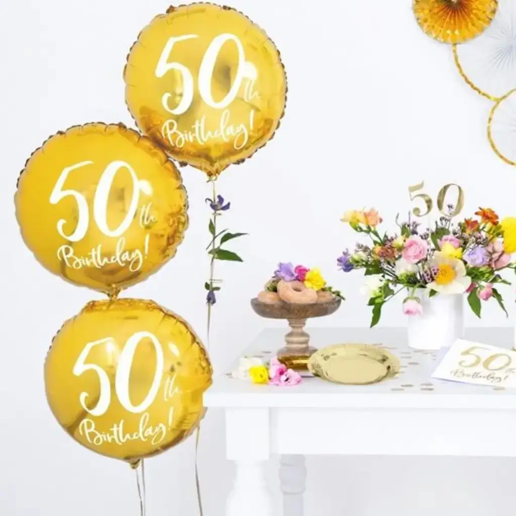 Palla 50° compleanno Oro ø45cm