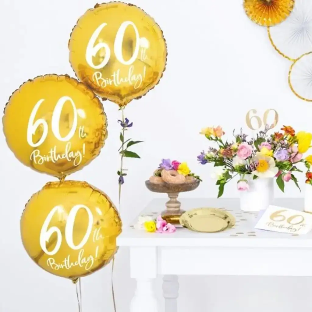 Palla 60th Birthday Oro ø45cm