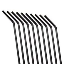 PLA biodegradabile PLA flessibile nero paglia 20,5cm ø5mm (250pz)