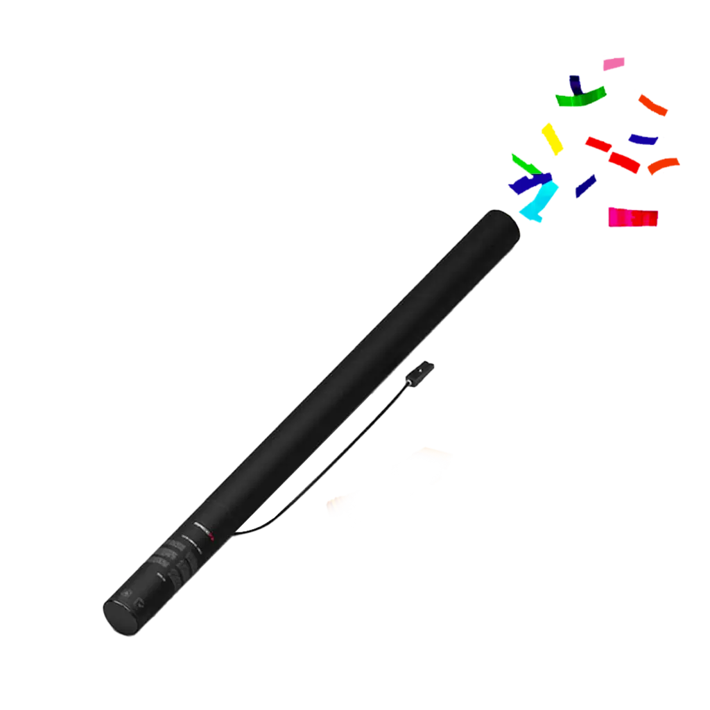 Pistola elettrica coriandoli multi 80 cm 100 iodegradabili