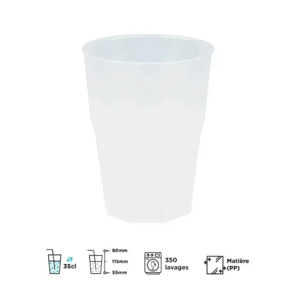 Bicchiere da cocktail 35cl effetto smerigliato (Set di 20)