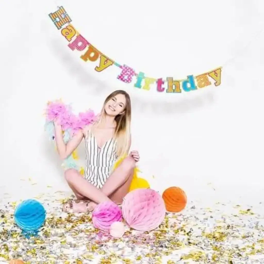 Buon Compleanno Ghirlanda Multicolore