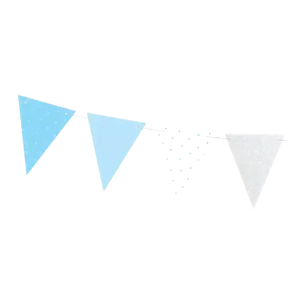 Ghirlanda di carta multicolore con motivi