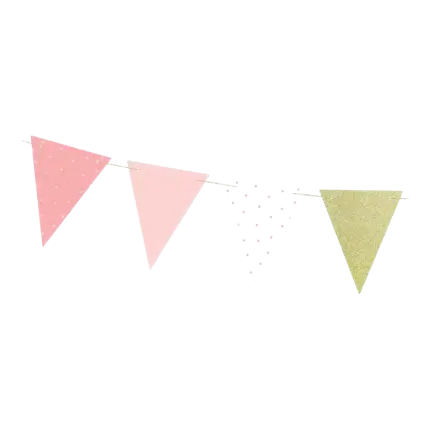 Ghirlanda di carta colorata mista con motivi