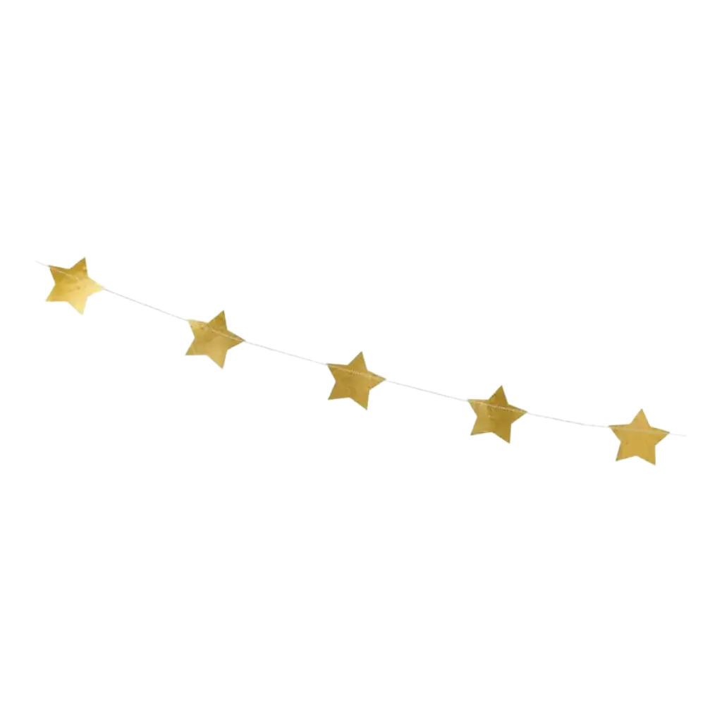 Ghirlanda a forma di stella d'oro