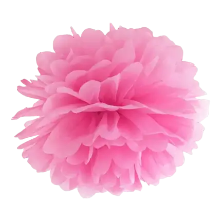 Carta rosa pompon 25cm