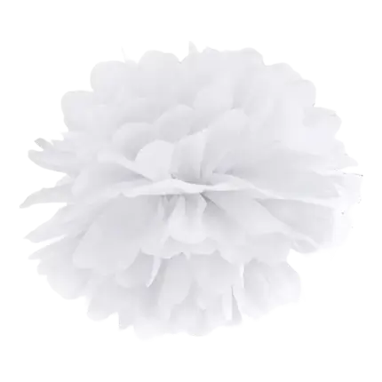 Carta bianca pompon 25cm