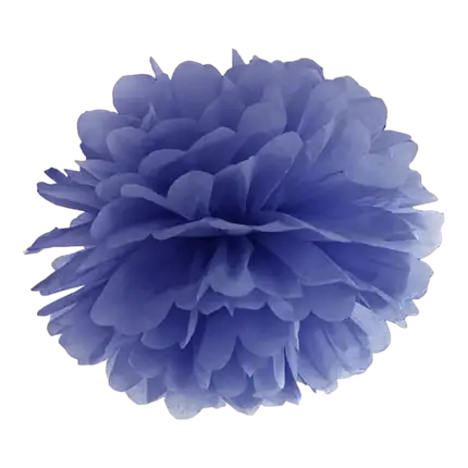 Carta blu navy pompom 25cm