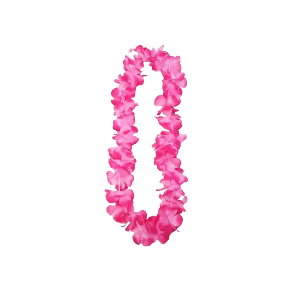 Collana di fiori rosa hawaiana