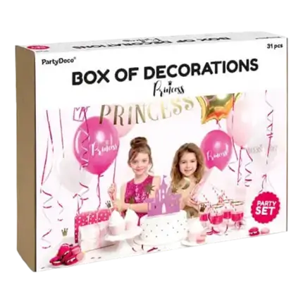 Kit di decorazione per l'anniversario della Principessa a tema