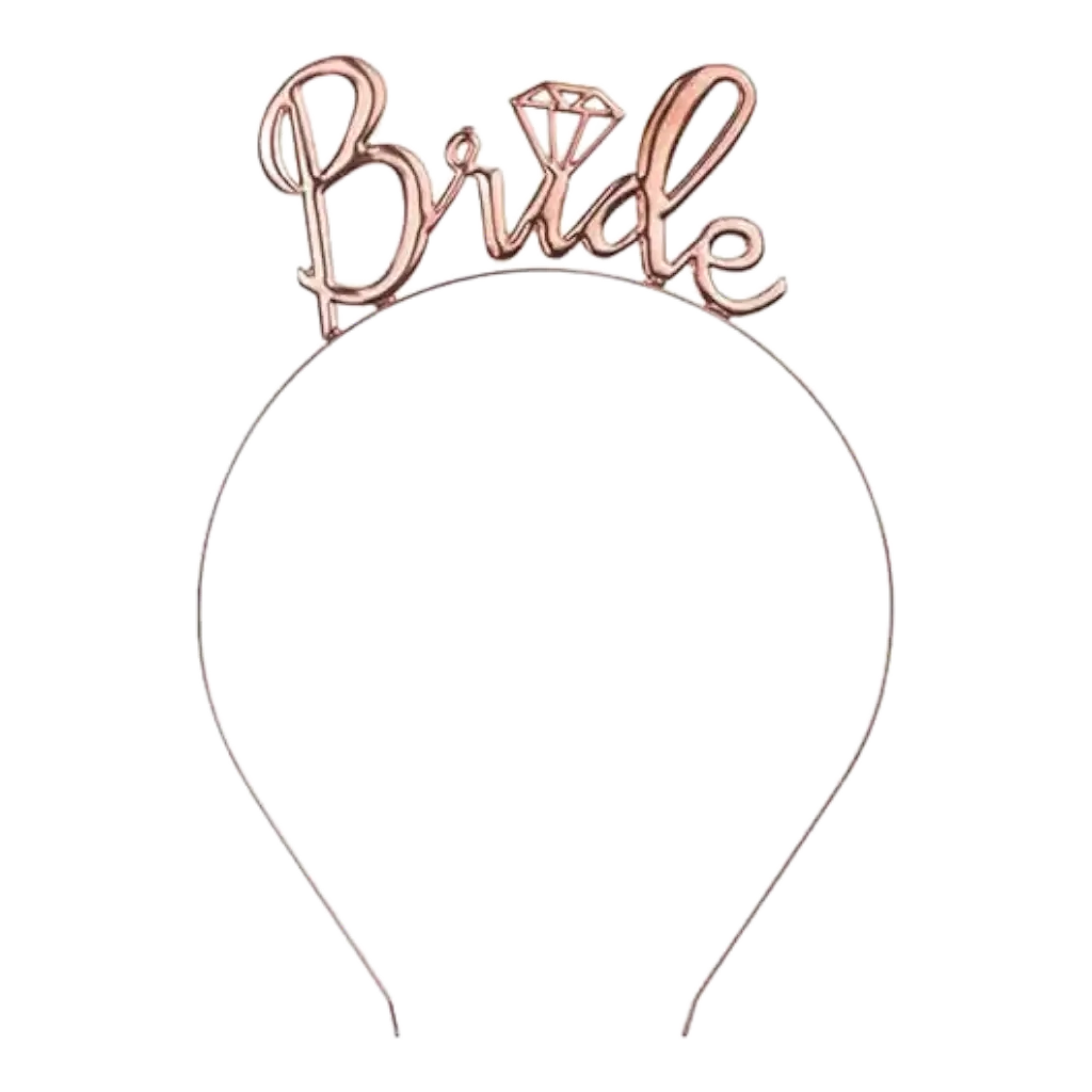 Fascia per capelli BRIDE TO BE pink gold