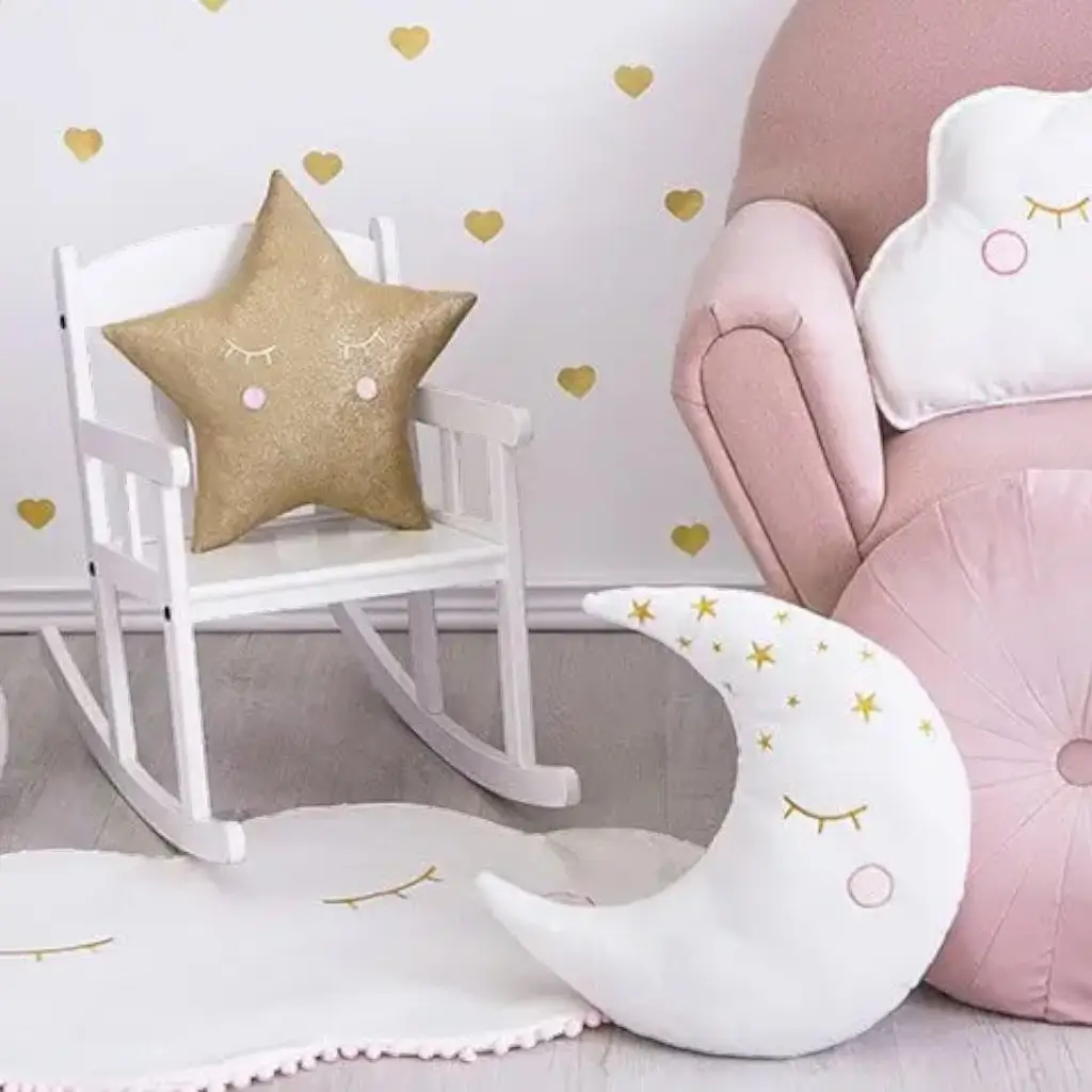 Peluche di luna bianca