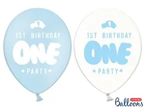 Confezione da 50 palloncini blu per il 1° compleanno ONE Blue Balloons