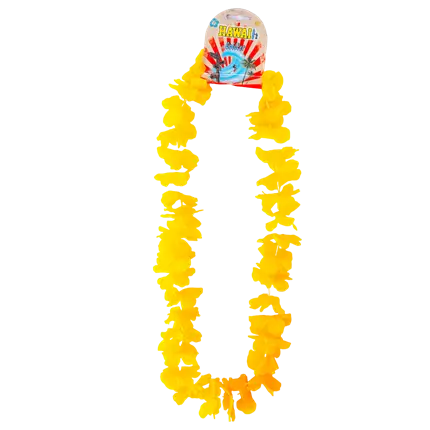 Collana hawaiana con fiori gialli