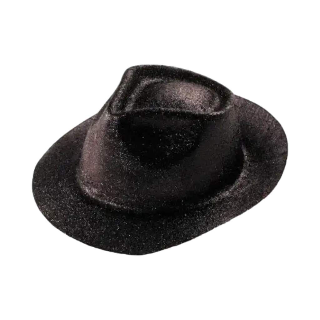BORSALINO Cappello con paillettes nero