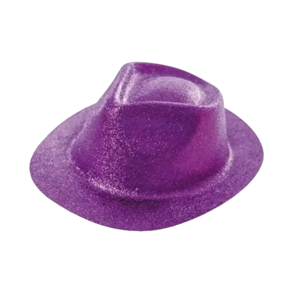 Cappello di paillettes viola BORSALINO