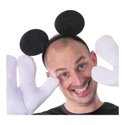 Fascia da testa Mouse nero