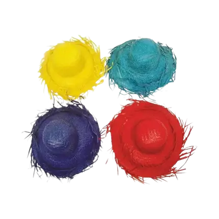 Cappello di paglia rossa caraibica