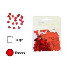 Coriandoli da tavola cuore rosso (15gr)