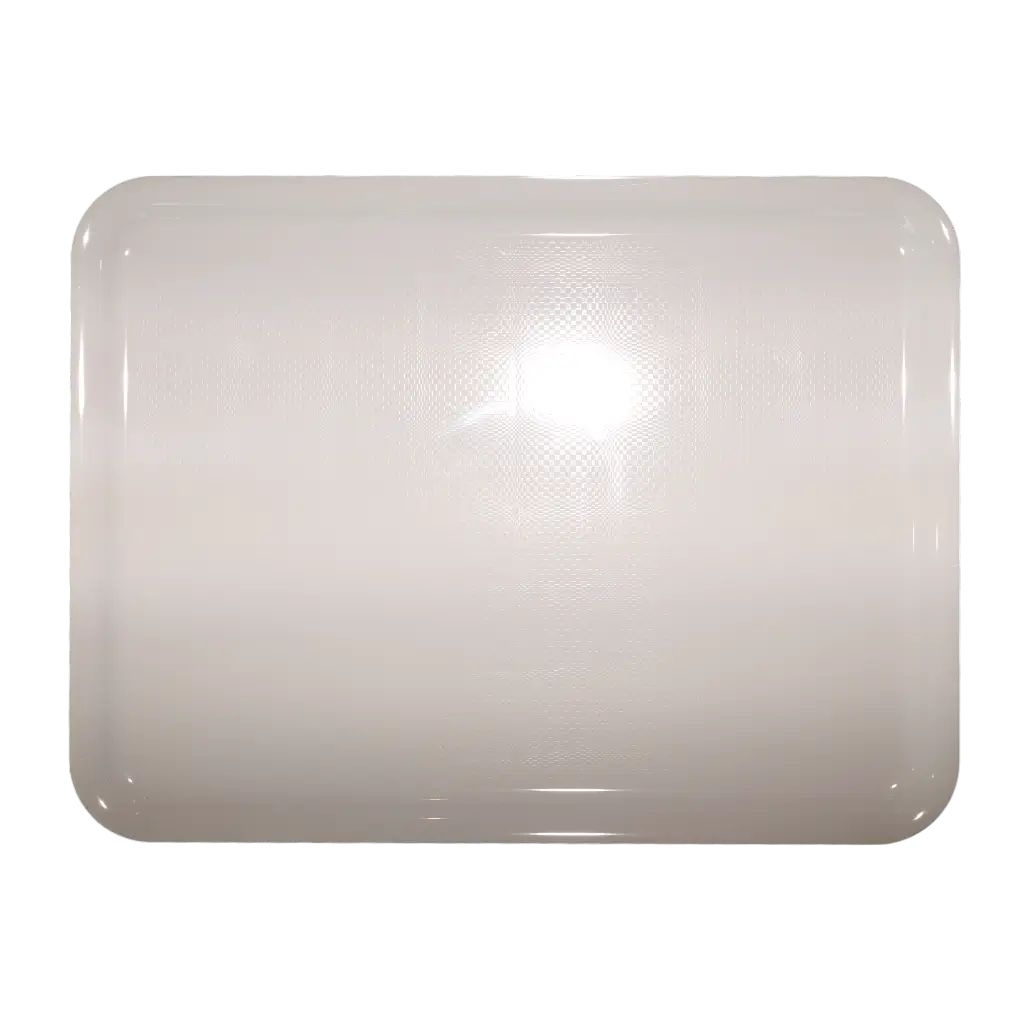 Vassoio di plastica rettangolare bianco 50x37cm