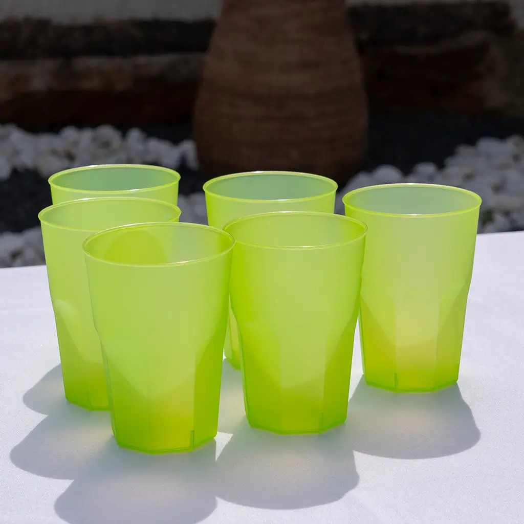 Bicchiere da cocktail verde 35cl (Set di 20)