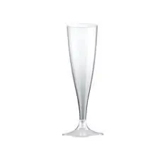 14cl flute di plastica trasparente per champagne - Set da 10