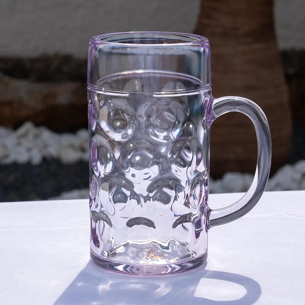 Design boccale di birra gigante trasparente 100cl