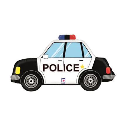 Auto della polizia Palloncino all'elio 86cm