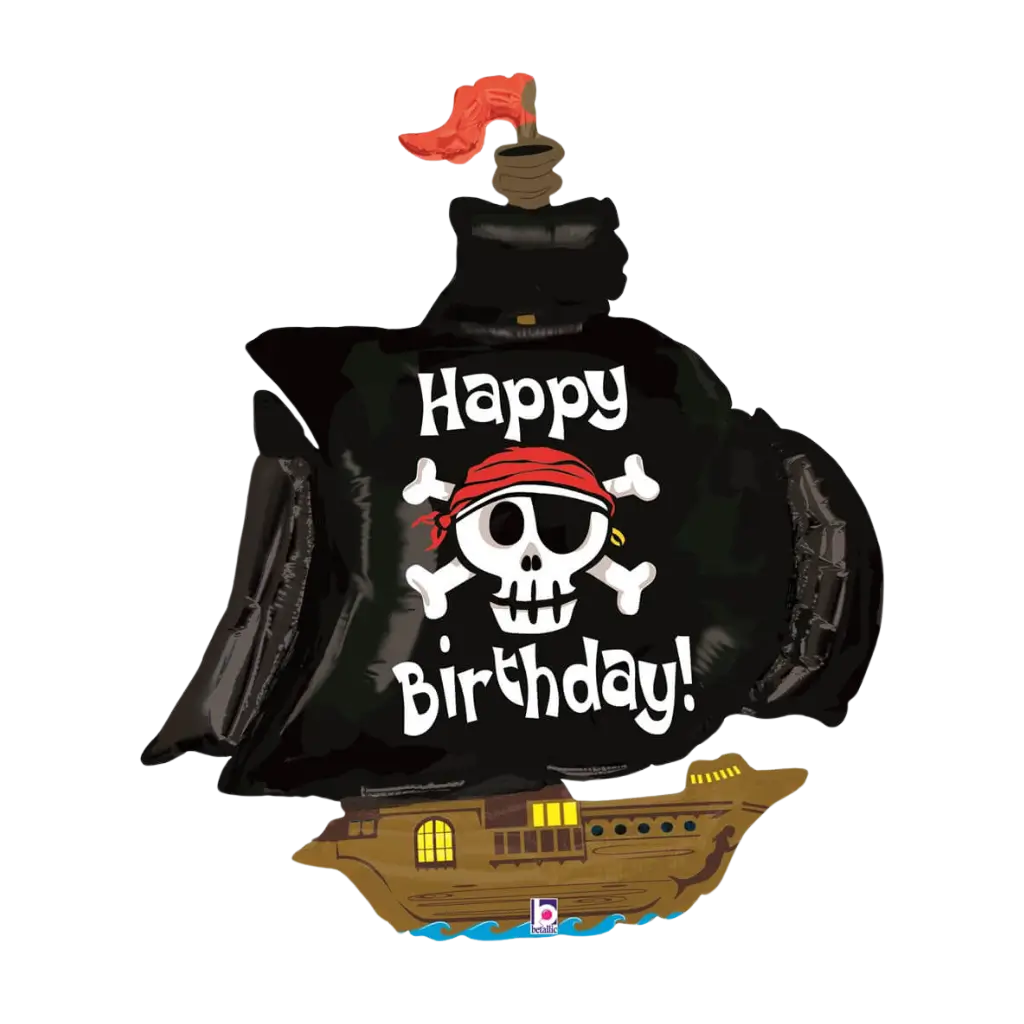 Balloon Pirate Boat Buon compleanno 117cm
