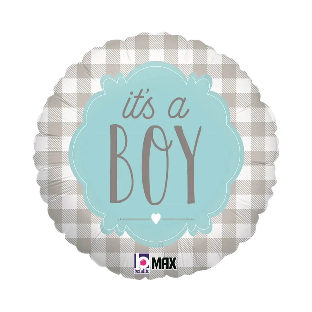 Palloncino Plaid "Its a Boy "ø45cm