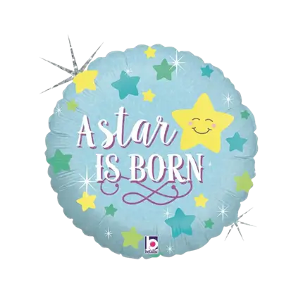 Palloncino blu È nata una stella ø45cm