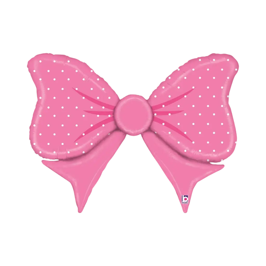 Palloncino con papillon rosa 109cm