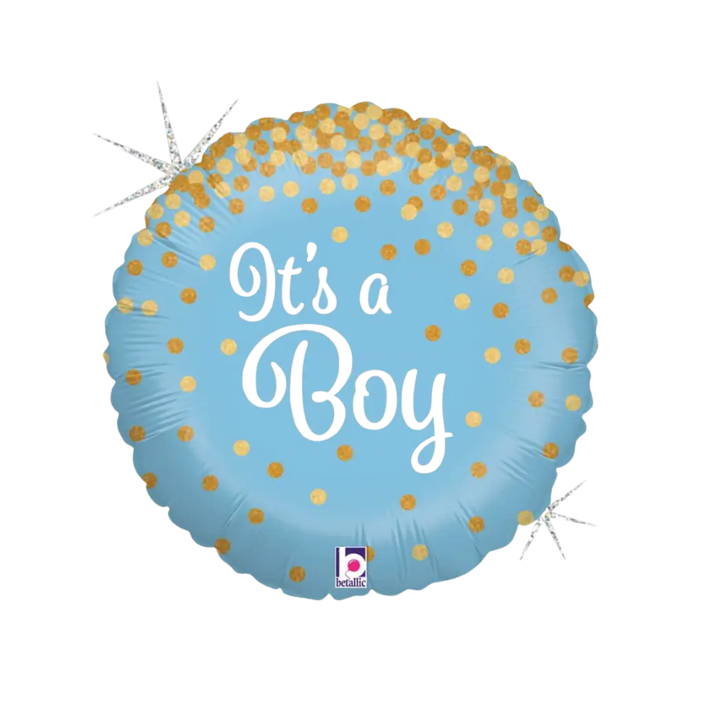 Palla brillante "It's a Boy" blu "It's a Boy" ø45cm