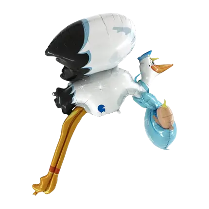 Cicogna gigante 3D It's a Boy Palla 157cm