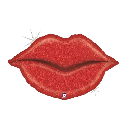 Pallone olografico gigante a bocca olografica 99cm