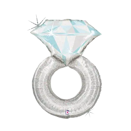 Palloncino all'elio Alliance Platinum Silver 94cm