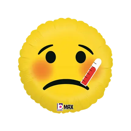 Palloncino Emoji malato ø45cm