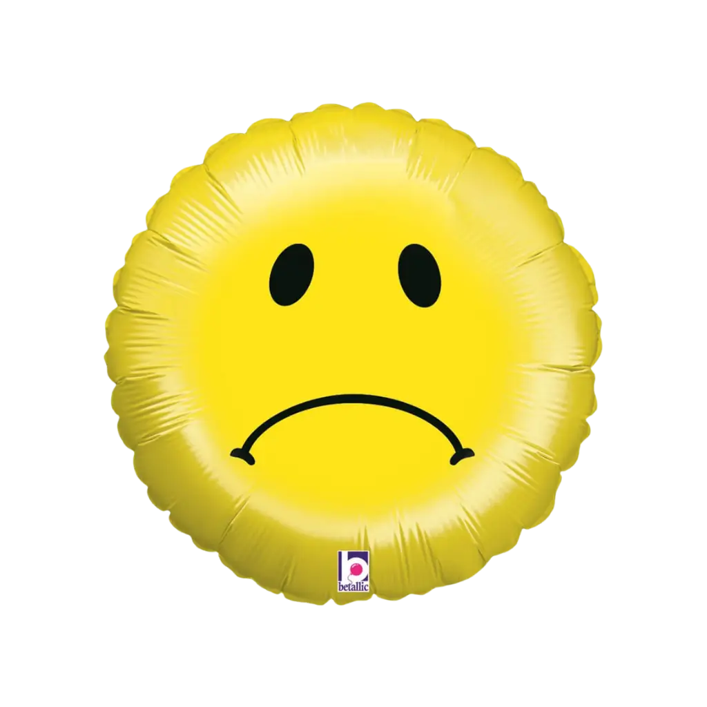 Emoji Smiley palloncino triste ø45cm