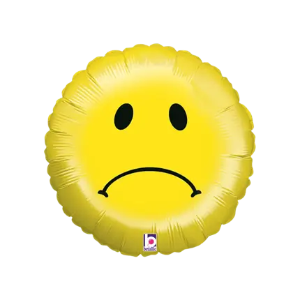 Emoji Smiley palloncino triste ø45cm