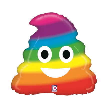 Palla Emoji Caca Arcobaleno Emoji Caca ø51cm