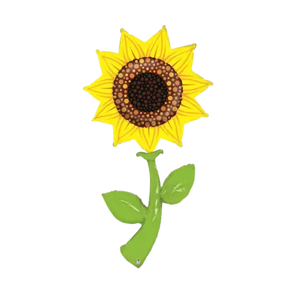 Pallone a elio gigante girasole 152cm