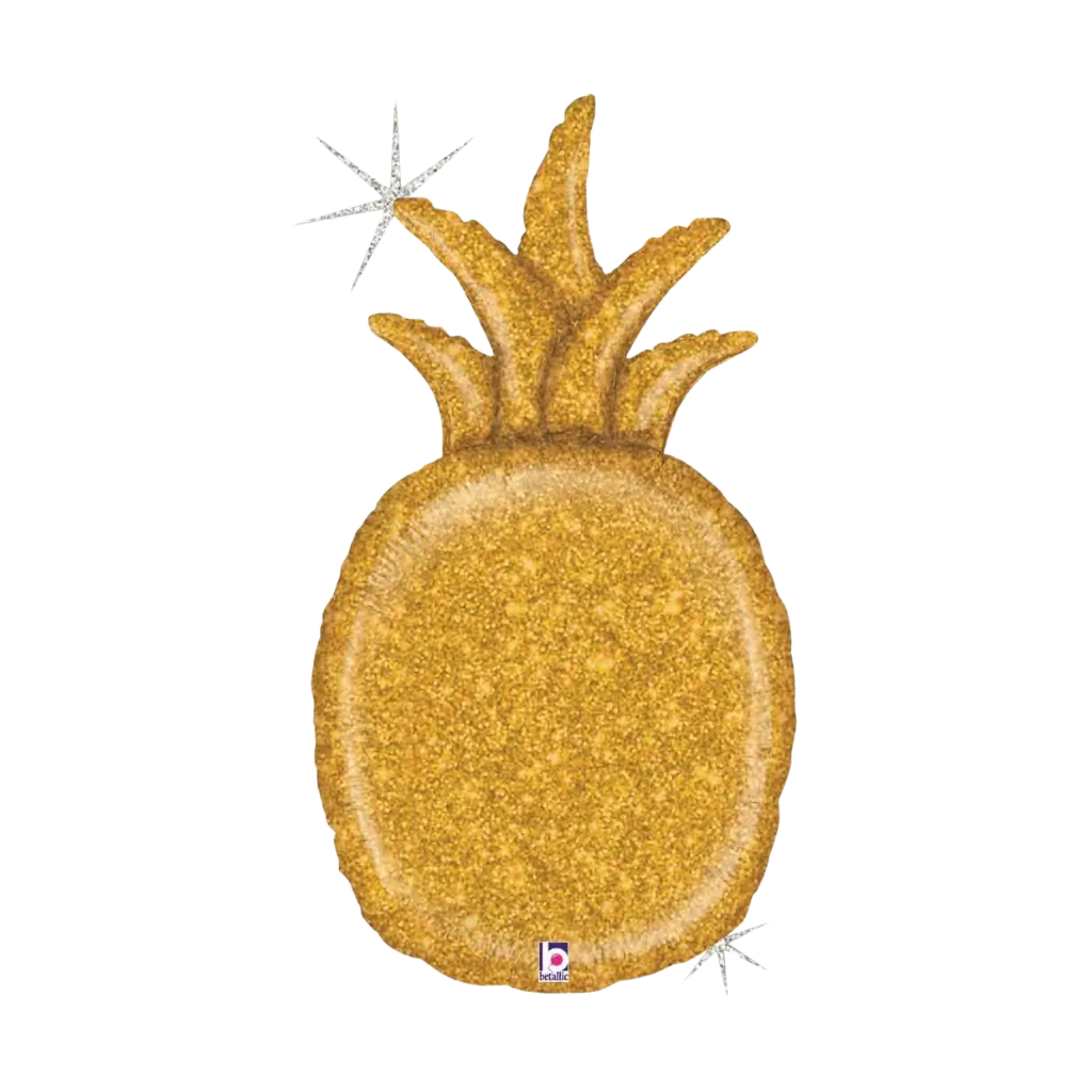 Palloncino in oro ananas olografico 89cm