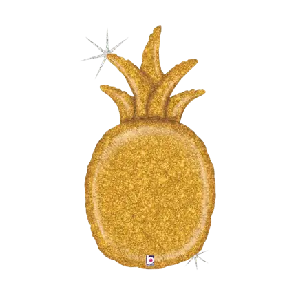 Palloncino in oro ananas olografico 89cm