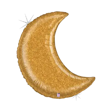 Pallone lunare olografico gigante in oro 107cm