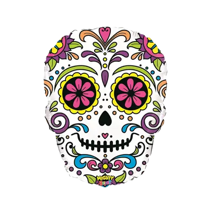 Testa a palloncino Dia de los Muertos 69cm