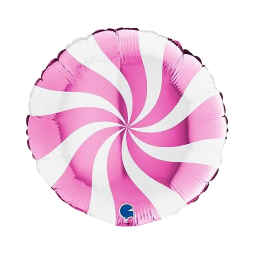 Palloncino in alluminio bianco e rosa 46cm