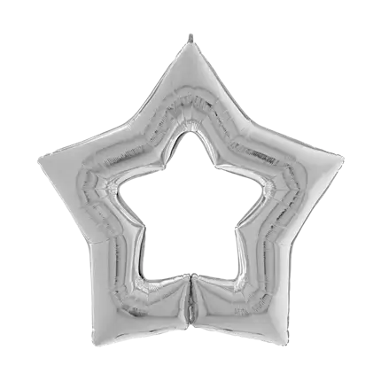 Linky Stella Argento Palla in metallo122cm