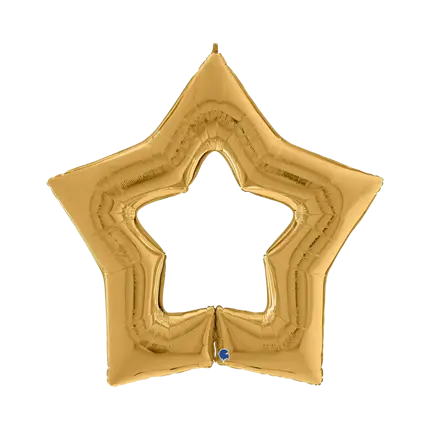 Palloncino in metallo Gold Linky Star 122cm