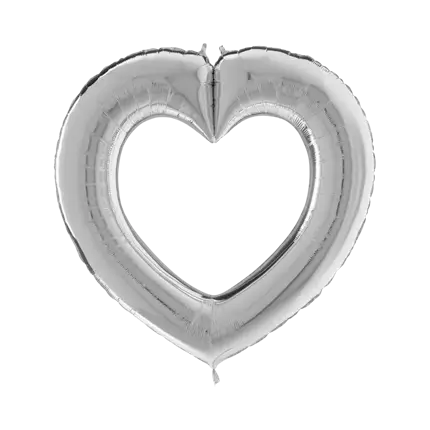 Palla metallica Linky Cuore Linky Argento 104cm